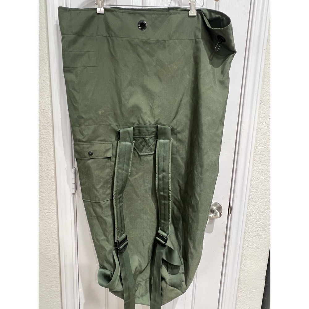 VGC Army Two-Strap OD Green Basic Issue Duffel Bag 20"x 36" USMC USGI